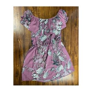 Charlotte Russe+ 1X Off the Shoulder Purple Dress